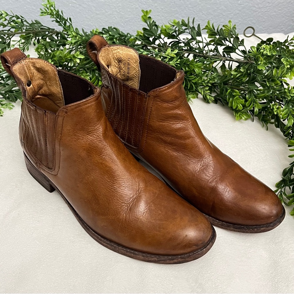 Frye Pippa Chelsea Dark Brown Leather Women’s Ankle Boots Size 9